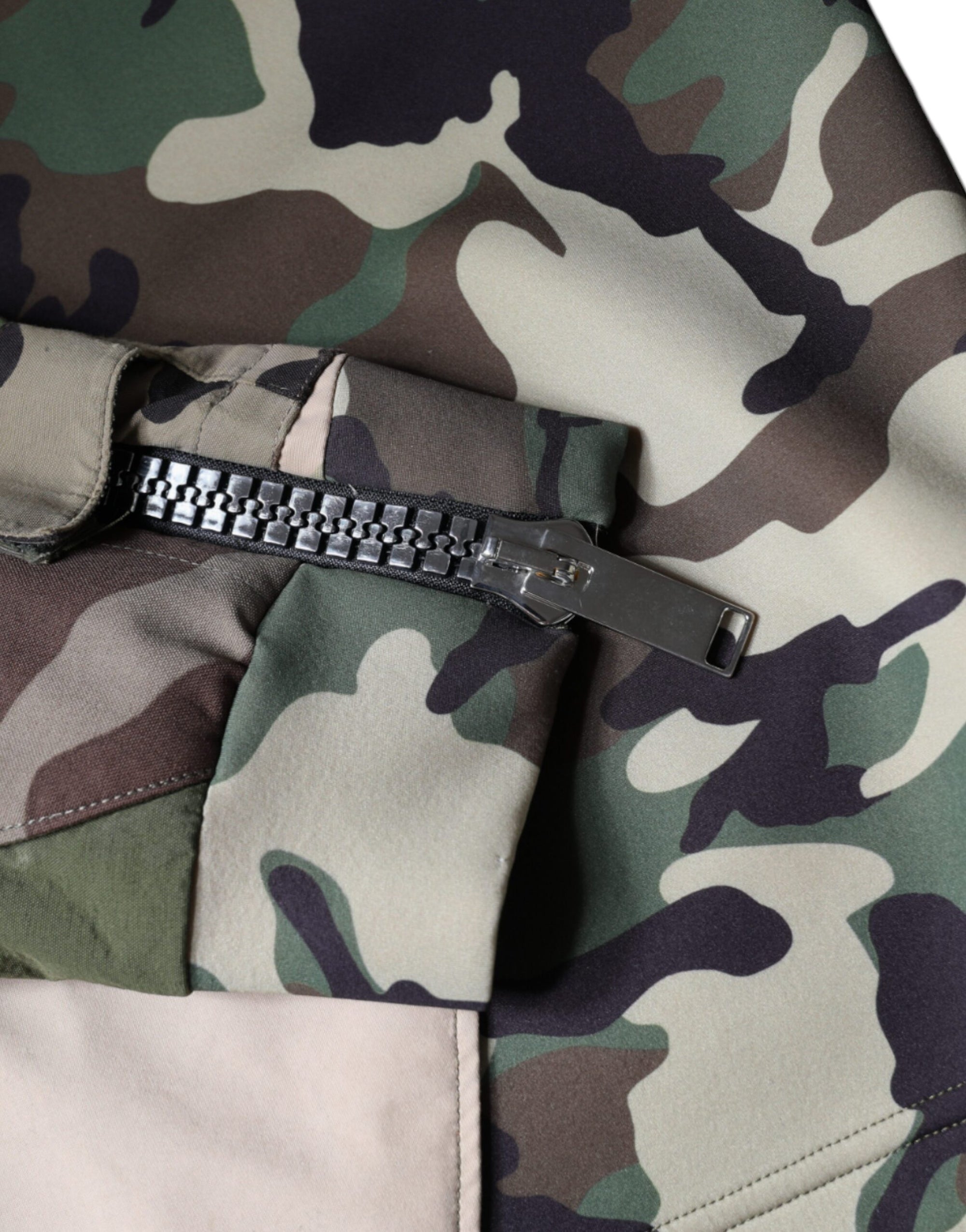 Dolce &amp; Gabbana Multicolor Camouflage Hooded Sweatshirt Sweater
