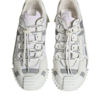 Dolce & Gabbana White Lace Up Low Top NS1 Sneakers Shoes