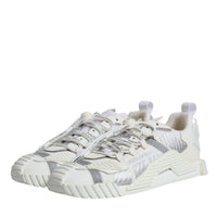 Dolce & Gabbana White Lace Up Low Top NS1 Sneakers Shoes