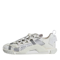 Dolce & Gabbana White Lace Up Low Top NS1 Sneakers Shoes