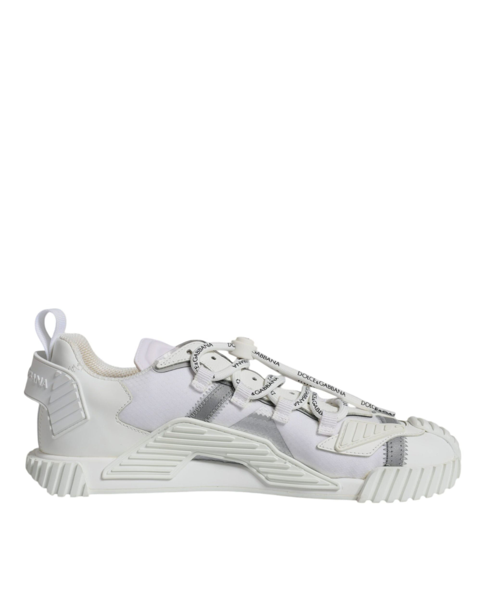 Dolce &amp; Gabbana White Lace Up Low Top NS1 Sneakers Shoes
