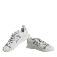 Dolce & Gabbana White Lace Up Low Top NS1 Sneakers Shoes