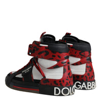 Dolce & Gabbana Multicolor Leather High Top Sneakers Shoes