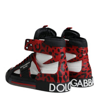 Dolce & Gabbana Multicolor Leather High Top Sneakers Shoes