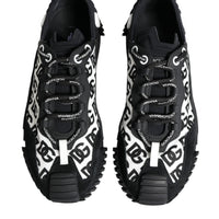 Dolce & Gabbana Black Logo Lace Up Low Top NS1 Sneakers Shoes