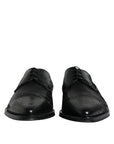 Dolce & Gabbana Black Leather Derby Formal Dress Shoes