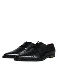 Dolce & Gabbana Black Leather Derby Formal Dress Shoes