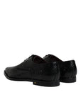 Dolce & Gabbana Black Leather Derby Formal Dress Shoes