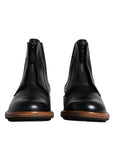 Dolce & Gabbana Black Leather Chelsea Mid Calf Men Boots Shoes