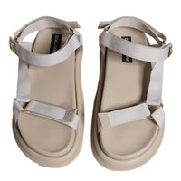 Dolce & Gabbana Beige Nappa Devotion Strap Men Sandals Shoes