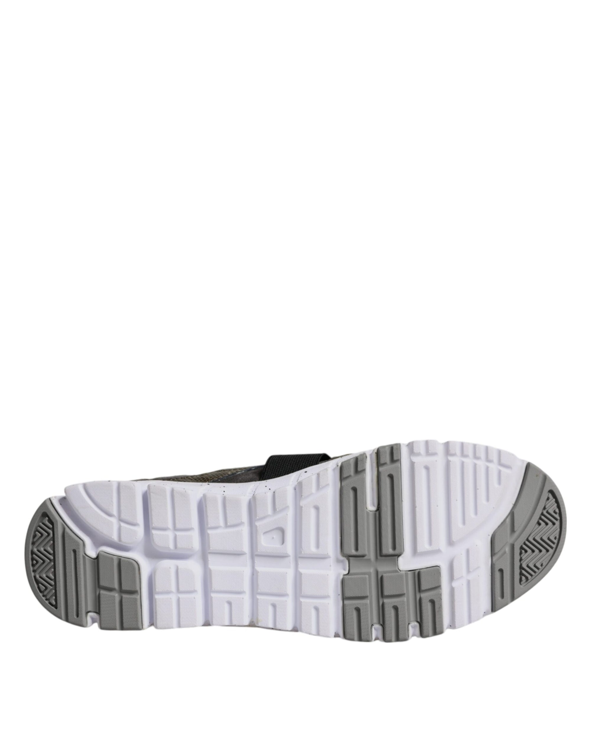 Dolce &amp; Gabbana Multicolor Canvas Leather Low Top Sneaker Shoes