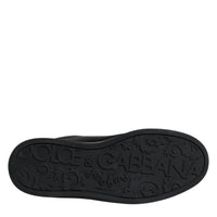 Dolce & Gabbana Black Leather Low Top Sneakers Shoes