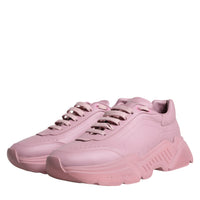 Dolce & Gabbana Pink Leather Daymaster Low Top Sneakers Shoes