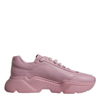 Dolce & Gabbana Pink Leather Daymaster Low Top Sneakers Shoes