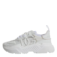 Dolce & Gabbana White Nylon Daymaster Low Top Sneakers Shoes