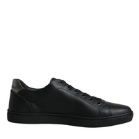 Dolce & Gabbana Black London Sacred Heart Men Sneakers Shoes