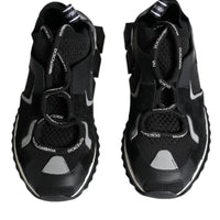 Dolce & Gabbana Black Mesh Sorrento Trekking Sneakers Shoes