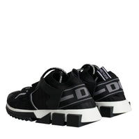 Dolce & Gabbana Black Mesh Sorrento Trekking Sneakers Shoes