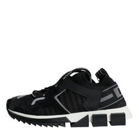 Dolce & Gabbana Black Mesh Sorrento Trekking Sneakers Shoes