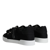 Dolce & Gabbana Black Portofino Low Top Sneakers Shoes