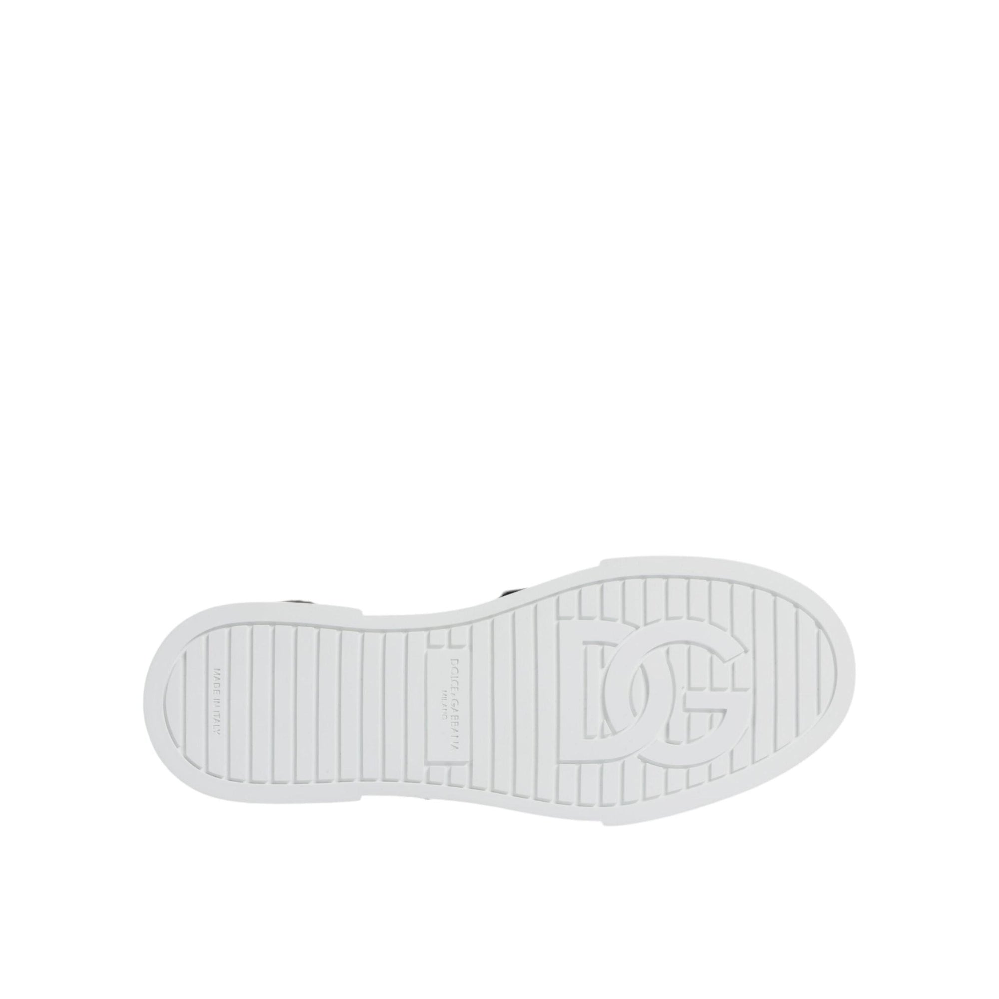 Dolce &amp; Gabbana Black Portofino Low Top Sneakers Shoes