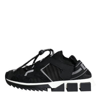 Dolce & Gabbana Black Mesh Sorrento Trekking Sneakers Shoes