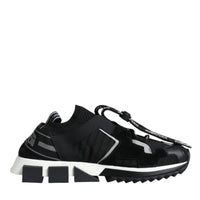 Dolce & Gabbana Black Mesh Sorrento Trekking Sneakers Shoes