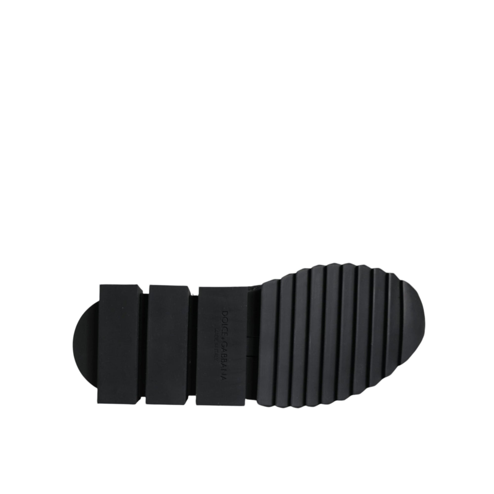 Dolce &amp; Gabbana Black Sorrento Socks Logo Sneakers Shoes