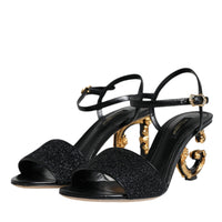 Dolce & Gabbana Black KEIRA Heels Ankle Strap Sandals Shoes