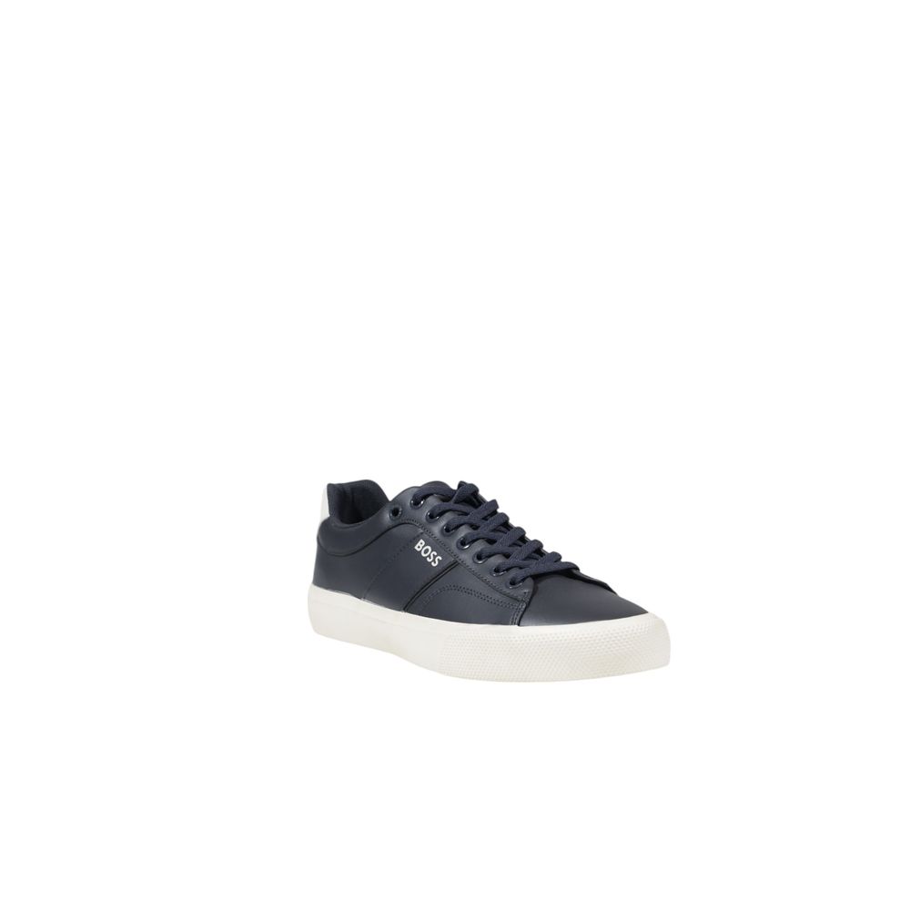 Hugo Boss Blue Leather Sneaker