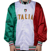 Dolce & Gabbana Multicolor Italia Button Down Bomber Jacket