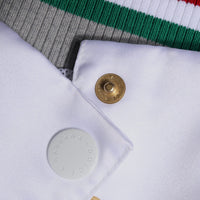 Dolce & Gabbana Multicolor Italia Button Down Bomber Jacket