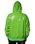 Dolce & Gabbana Green Polyester Hooded Men Pullover Sweater