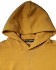Dolce & Gabbana Mustard DG Hooded Men Sweatshirt Sweater