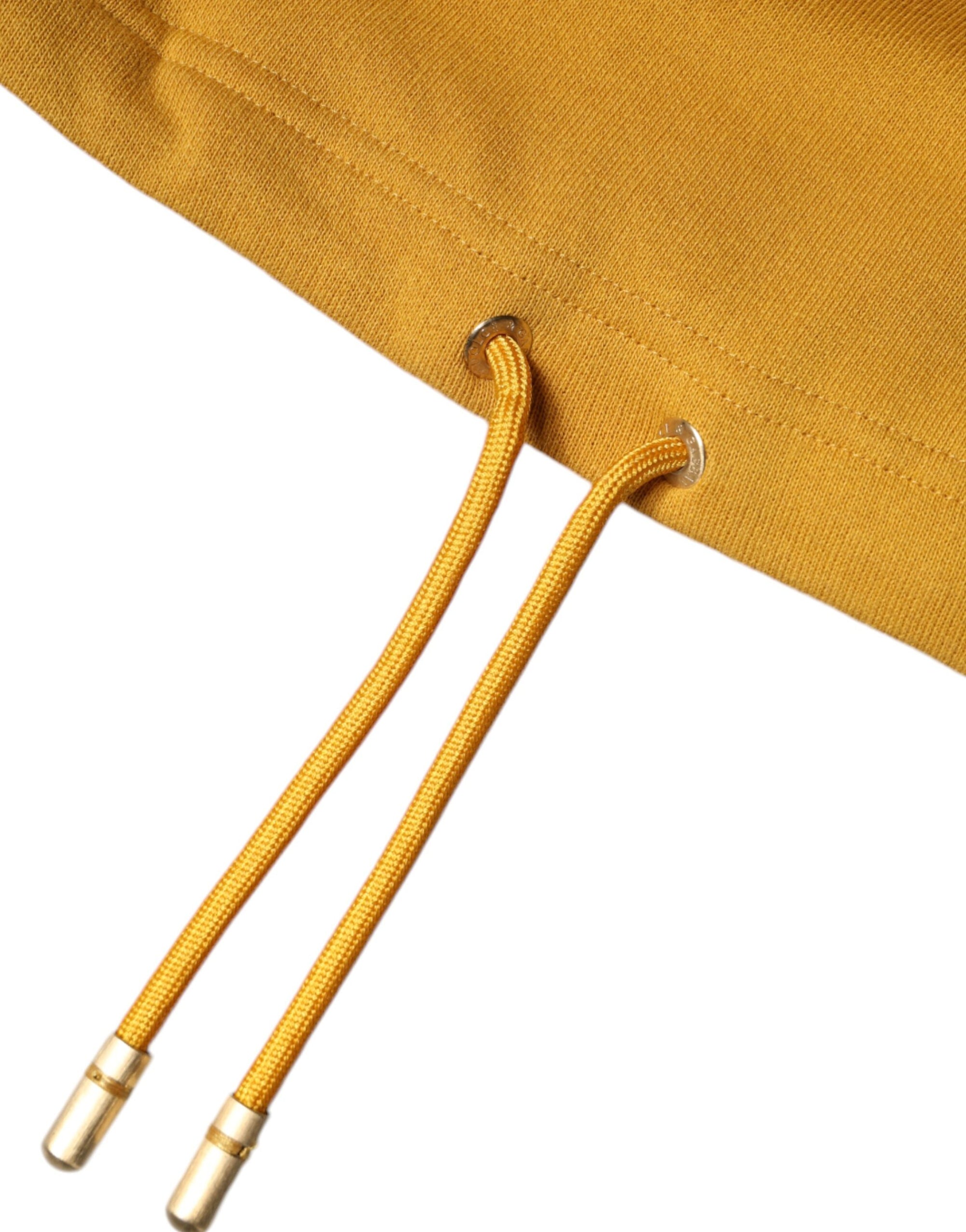 Dolce &amp; Gabbana Mustard DG Hooded Men Sweatshirt Sweater