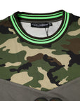 Dolce & Gabbana Multicolor Camouflage Sweatshirt Sweater