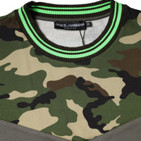 Dolce & Gabbana Multicolor Camouflage Sweatshirt Sweater