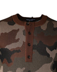 Dolce & Gabbana Multicolor Camouflage Men Pullover Sweater