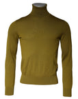 Dolce & Gabbana Brown Cashmere Turtleneck Pullover Sweater