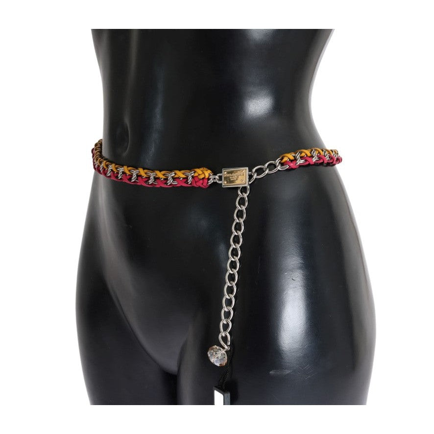 Dolce & Gabbana Elegant Multicolor Crystal-Embellished Belt