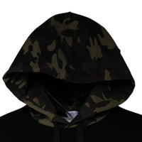 Dolce & Gabbana Black Camouflage Hooded Sweatshirt Sweater