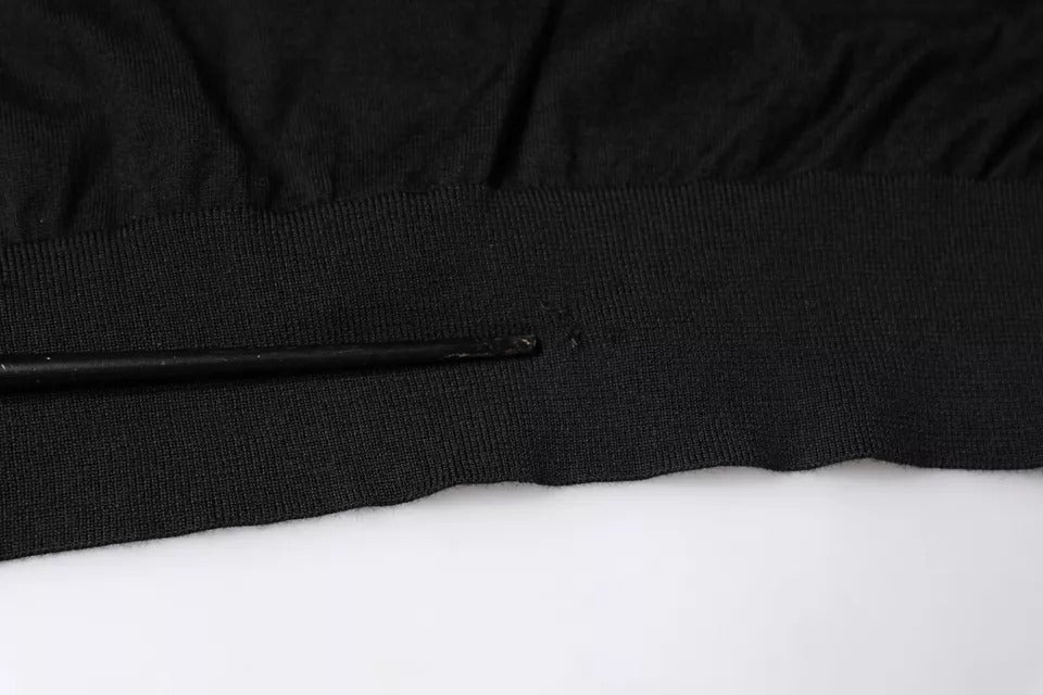 Dolce &amp; Gabbana Black Long Sleeve Turtleneck Men Pullover Sweater