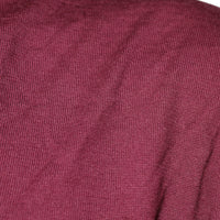 Dolce & Gabbana Maroon Cashmere V-neck Men Pullover Sweater