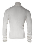 Dolce & Gabbana White Long Sleeve Turtleneck Men Pullover Sweater