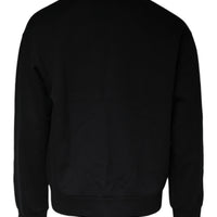 Dolce & Gabbana Black DG Logo Cotton Men Sweatshirt Sweater