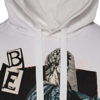 Dolce & Gabbana White Caesar Cotton Hooded Pullover Sweater