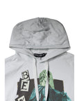 Dolce & Gabbana White Caesar Cotton Hooded Pullover Sweater
