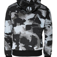 Dolce & Gabbana Multicolor Camouflage Men Hooded Sweater