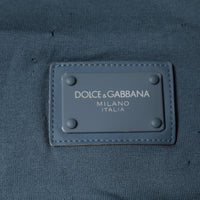 Dolce & Gabbana Blue Cotton Round Neck Short Sleeve T-shirt