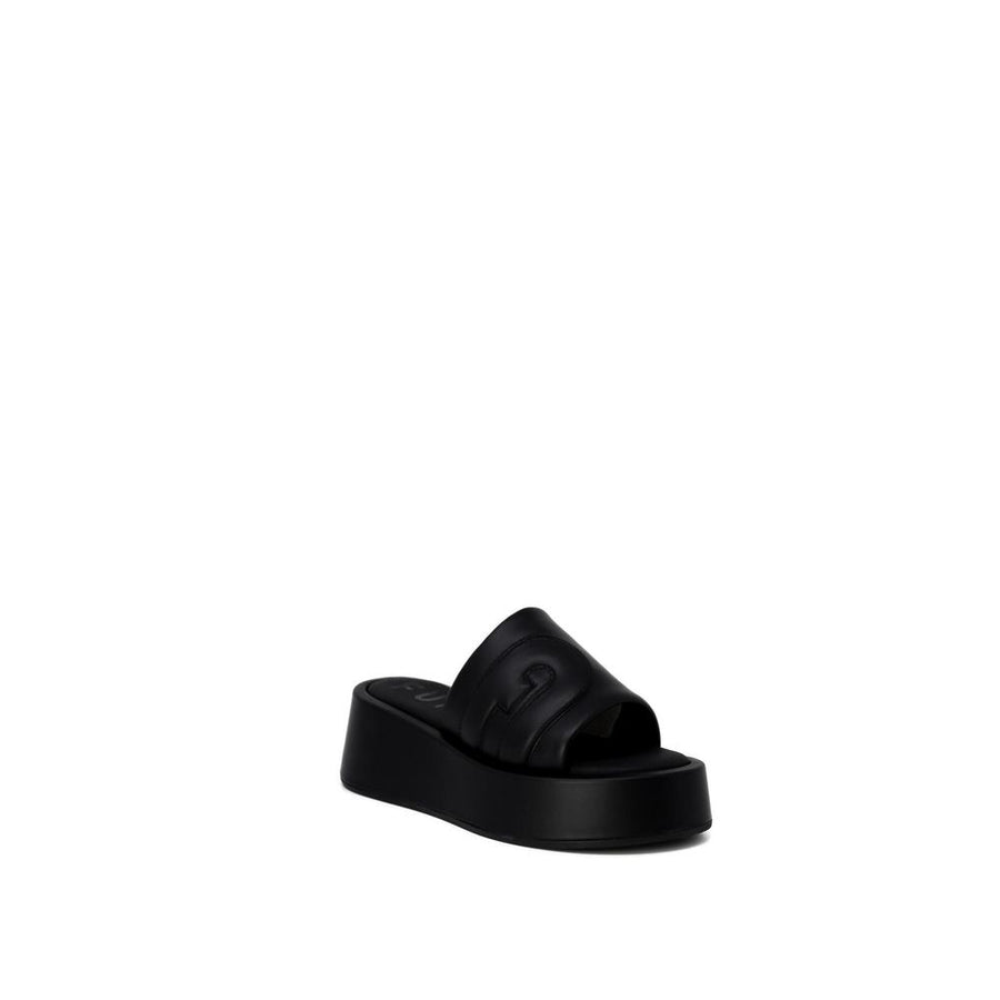 Furla Black Leather Sandal